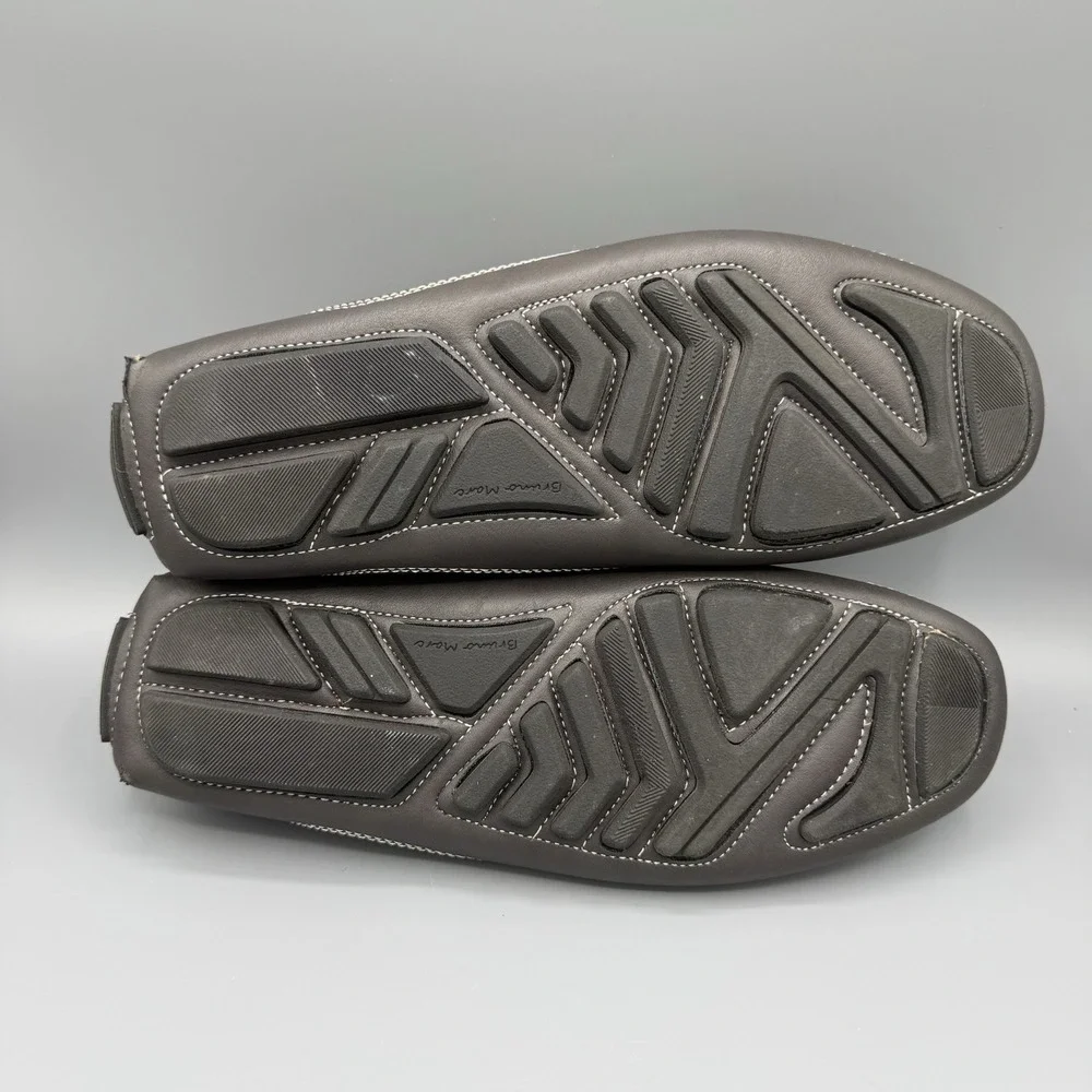 Bruno Marc Men's Driving Mocs Loafers Slip on Lightweight Shoes Grey Black Sz 9